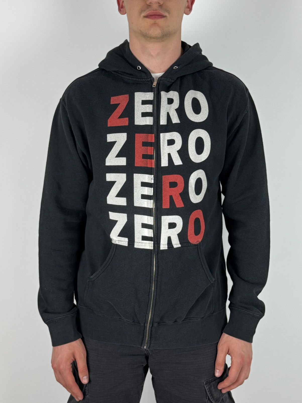 Vintage Y2K Vintage Zero Zip Hoodie Made in USA Size US XL / EU 56 / 4 - 1 Thumbnail