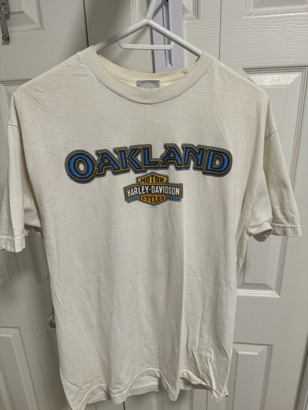 Harley Davidson Harley Davidson “Oakland” Vintage T-Shirt Size US XL / EU 56 / 4 - 2 Thumbnail