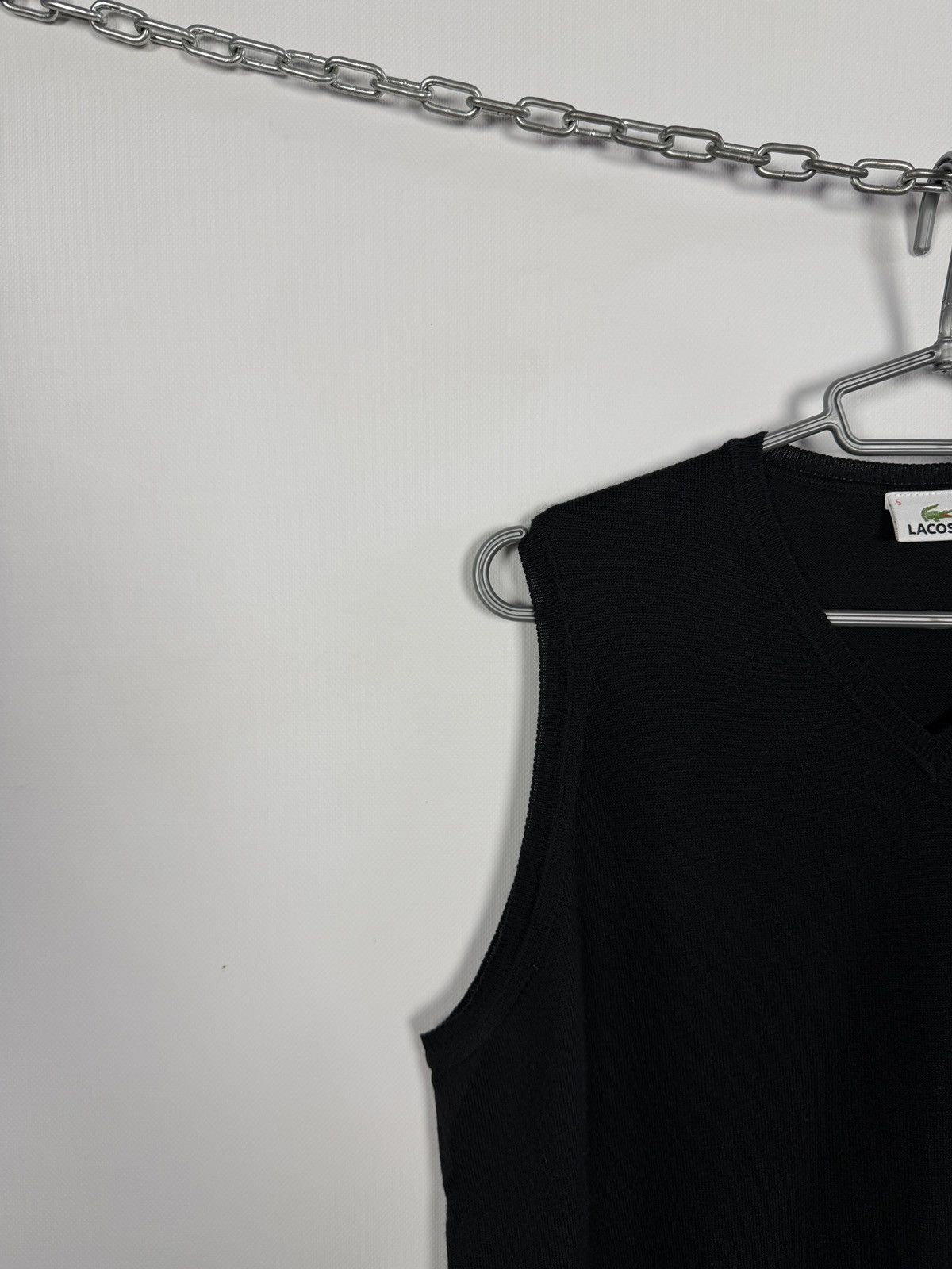 Lacoste Lacoste Wool Vest Sweater Black Crocodile Logo Vintage Sz 5 Size US L / EU 52-54 / 3 - 3 Thumbnail