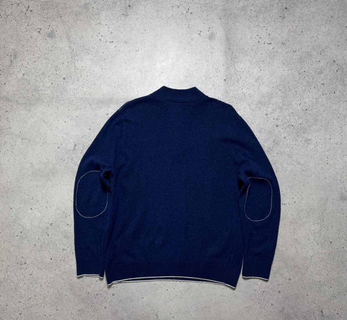 Lacoste Lacoste 1/4 Zip Wool Sweater Blue Size XL Size US XL / EU 56 / 4 - 10 Thumbnail