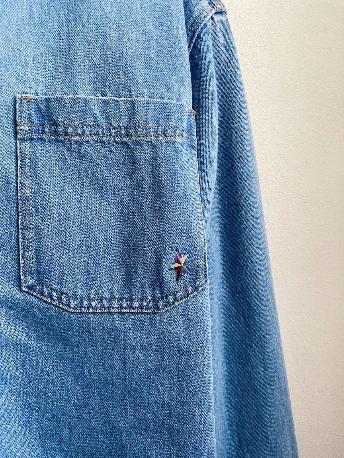 Mugler Mugler x H&M Light Denim Shirt Size M Size US M / EU 48-50 / 2 - 9 Thumbnail