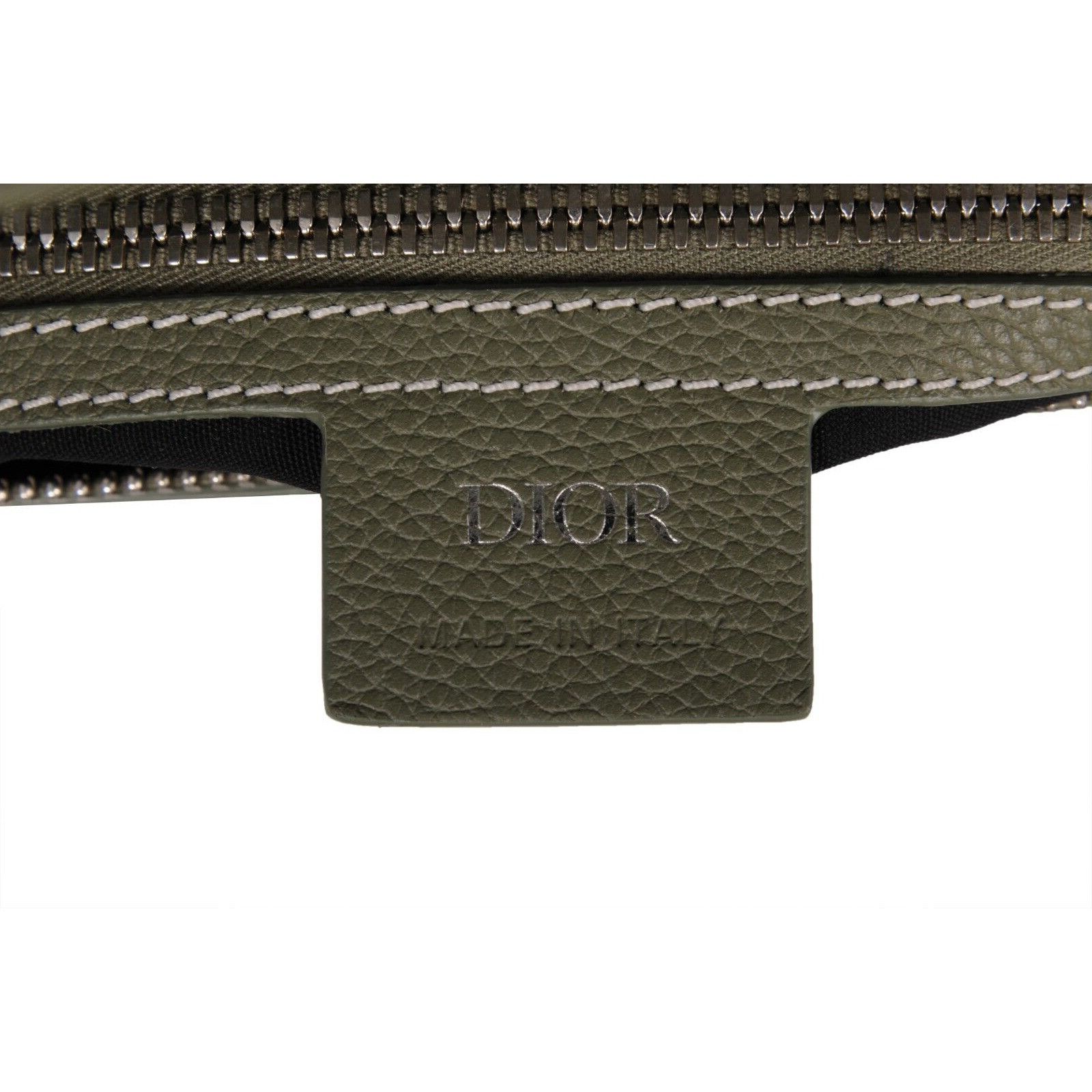 Dior Saddle Bag Green Leather Cargo Crossbody Travel Size ONE SIZE - 17 Thumbnail
