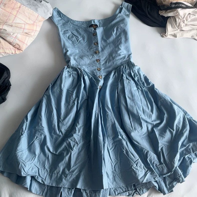 Vivienne Westwood Vivienne Westwood Blue Corset Dress - dmc Size L / US 10 / IT 46 - 1 Thumbnail