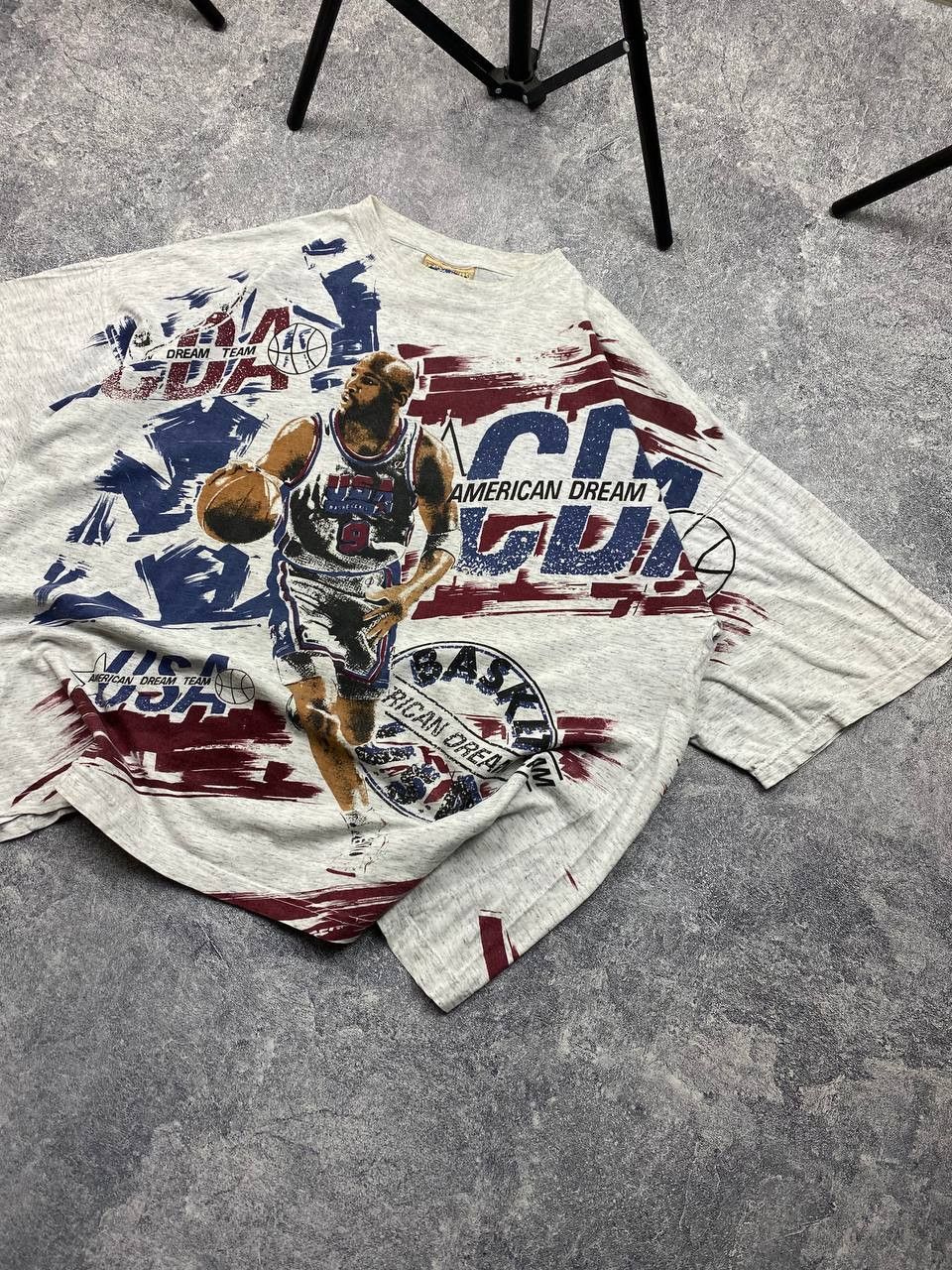Band Tees × NBA × Vintage Vintage American Dream Team Miller 23 NBA Basketball tee Size US XL / EU 56 / 4 - 3 Thumbnail