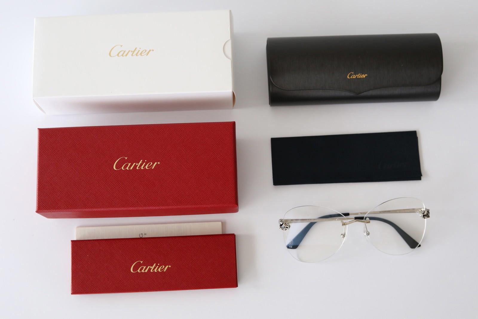 Cartier New Cartier eyewear optical eyeglasses CT0418O 002 silver Size ONE SIZE - 2 Thumbnail