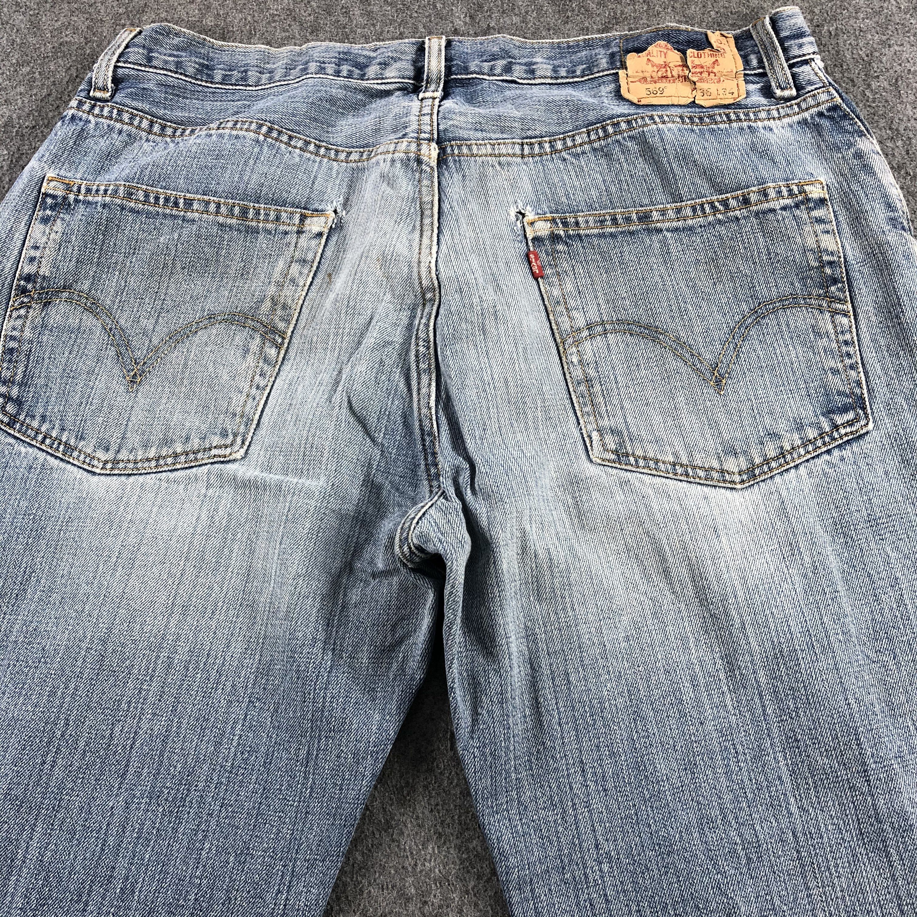 Levi's Vintage Blue Wash Levis 569 Jeans-J2237 Size US 36 / EU 52 - 4 Thumbnail