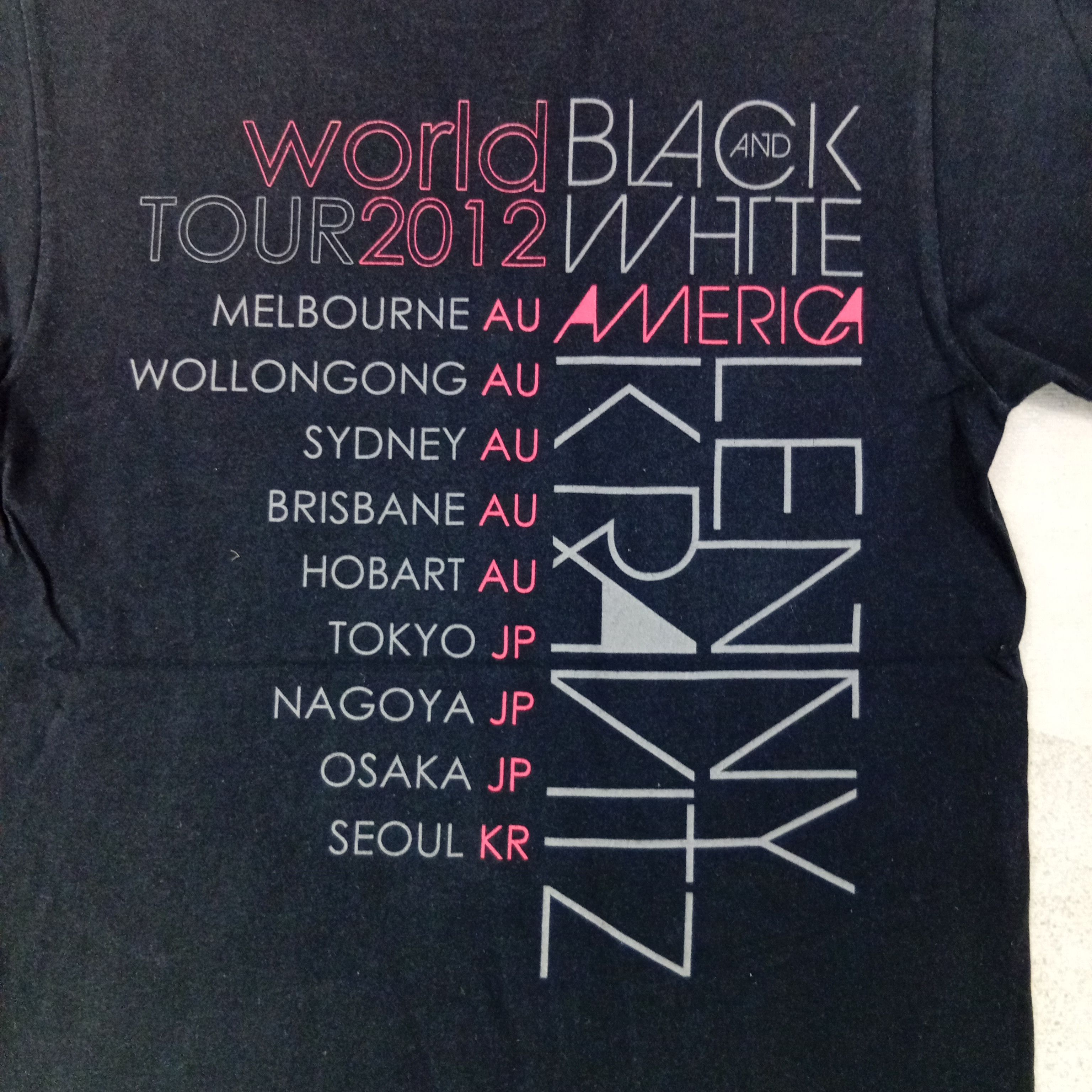 Lenny Kravitz Black and White Tour Tshirt C259N60
