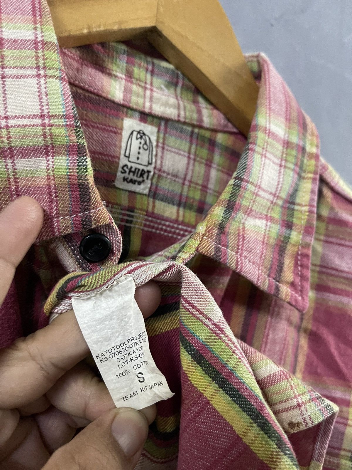 Hiroshi Kato KATO - Cotton Flannel Shirt Round Pocket Size US S / EU 44-46 / 1 - 8 Thumbnail