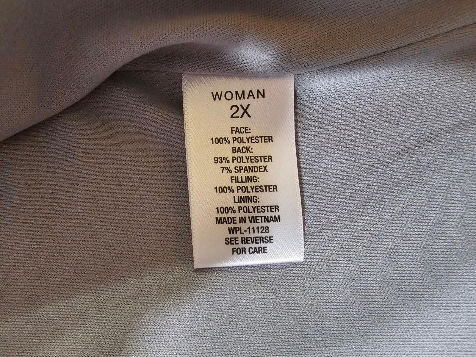Designer Roz & Ali full zip sweater gray 2X Size XXL / US 16-18 / IT 52-54 - 6 Thumbnail