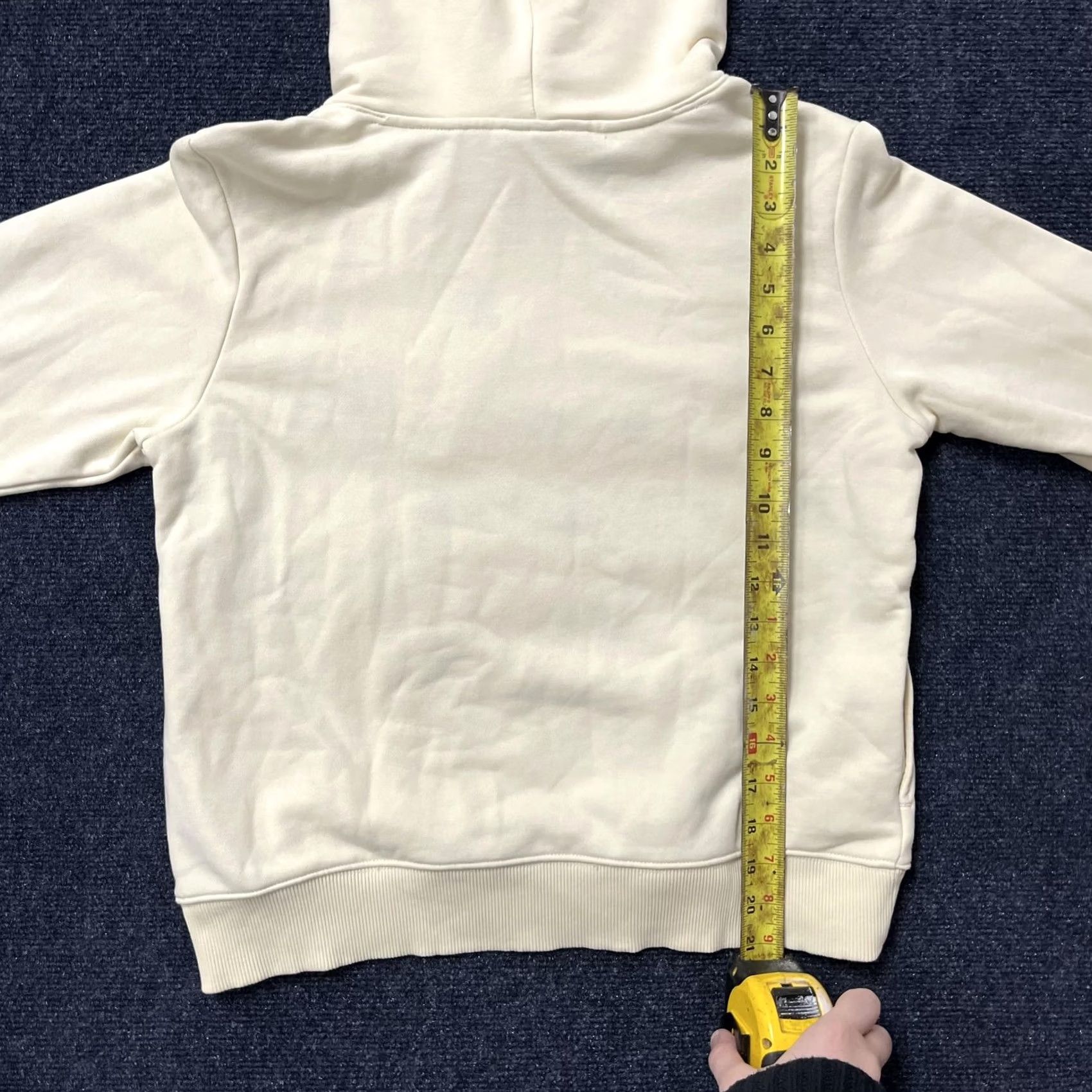 Moonstar Hoodie Mens Medium Cream Graphic Doodle Moon Star Pullover Sweatshirt Casual Size US M / EU 48-50 / 2 - 3 Thumbnail