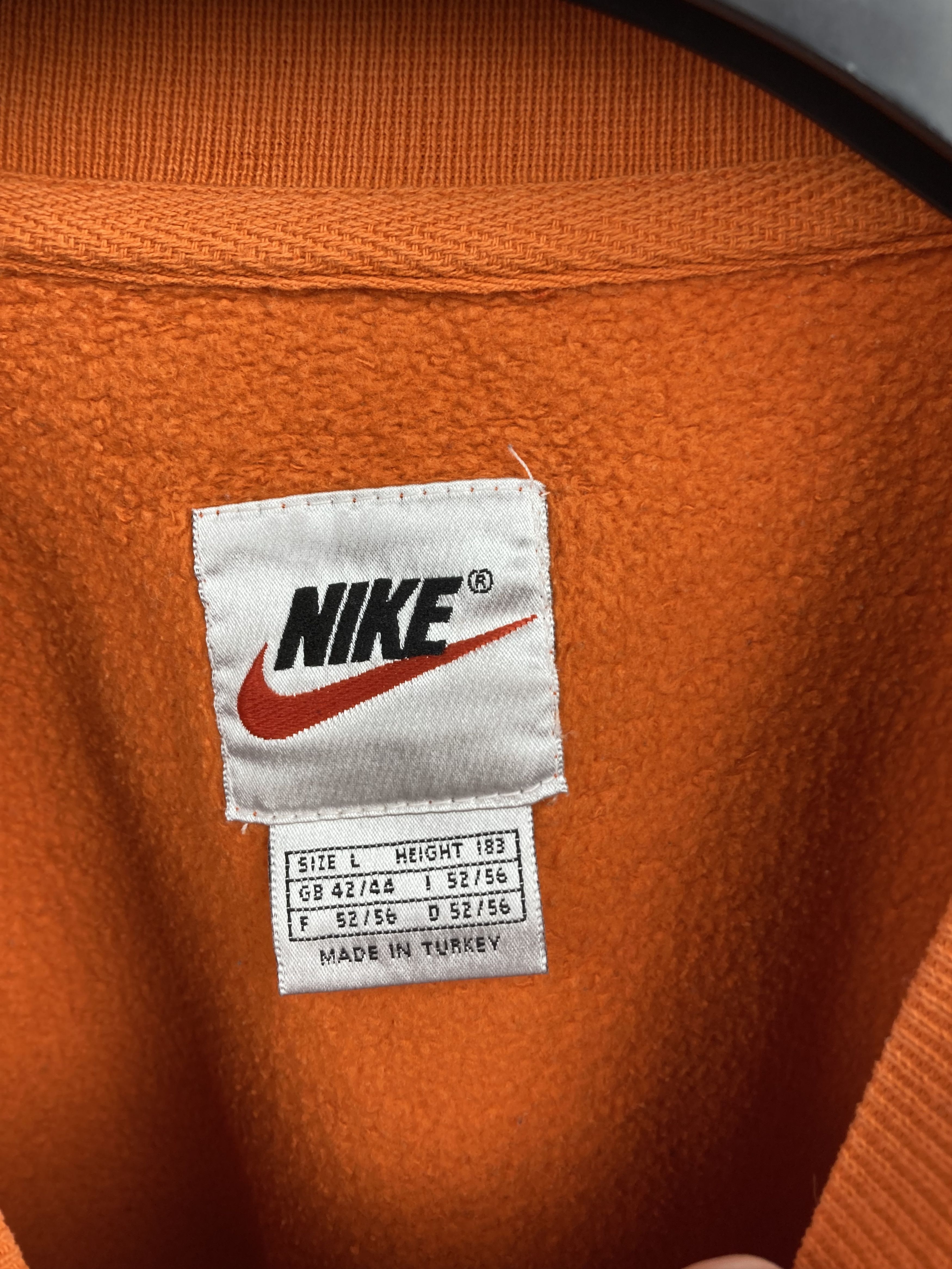 Nike 1990's USA Vintage Nike Big Embroidered Logo Crewneck Size US L / EU 52-54 / 3 - 10 Thumbnail