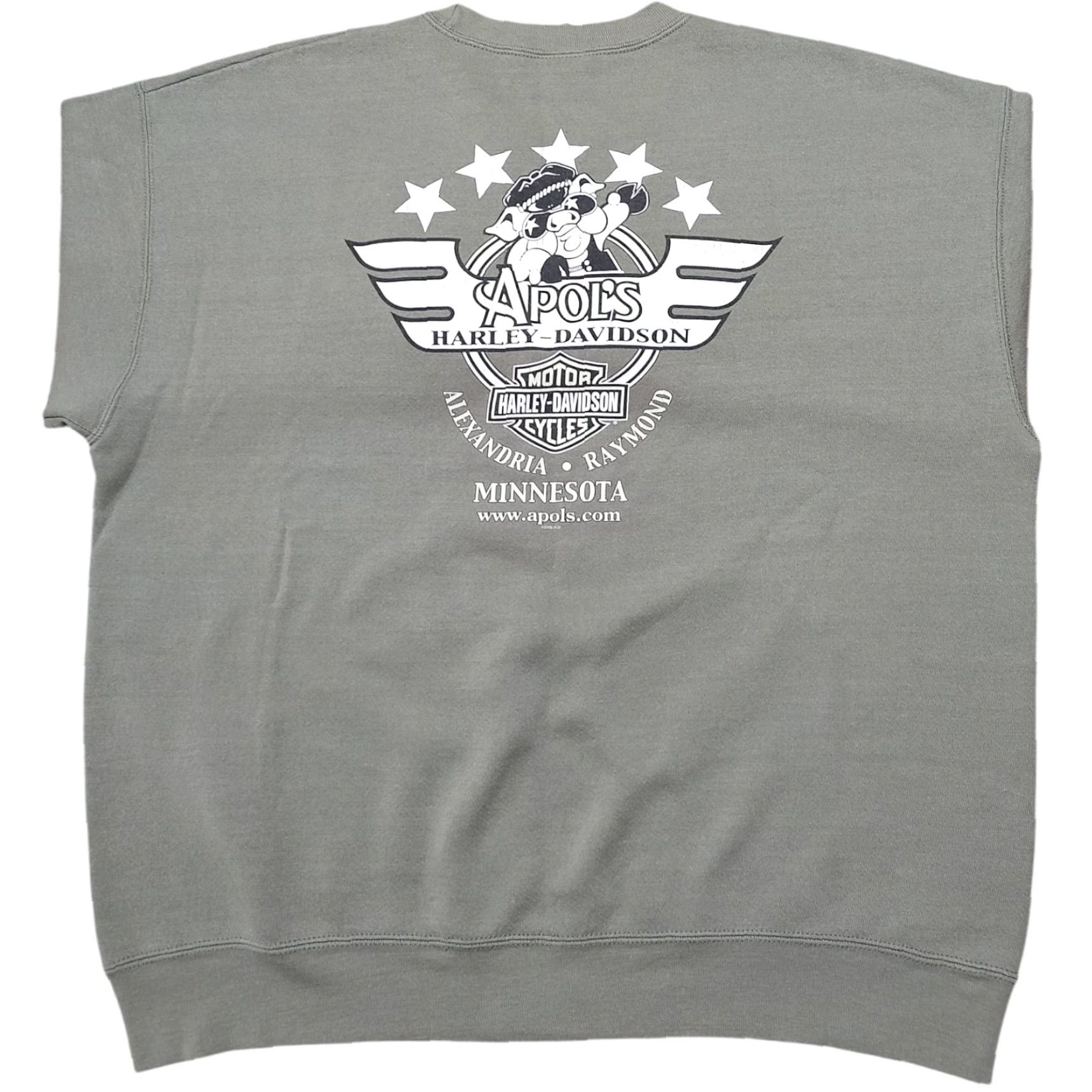 Harley Davidson VINTAGE Harley-Davidson Sweatshirt XL Tan Harley-Davidson Logo Pig Hog Graphic Mens Pullover Crew Neck Long Sleeve Tan / Gold? Size US XL / EU 56 / 4 - 3 Thumbnail