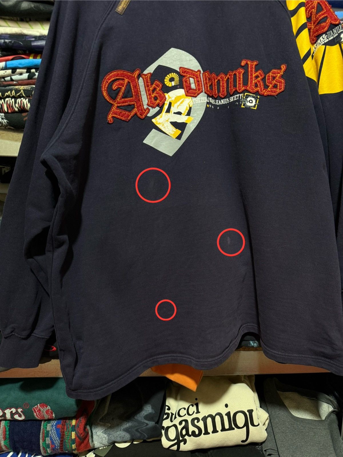 Akademiks Y2K Akademiks Jeanius Kanye West Style Swetashirt Hype Y2K Size US XXL / EU 58 / 5 - 10 Thumbnail