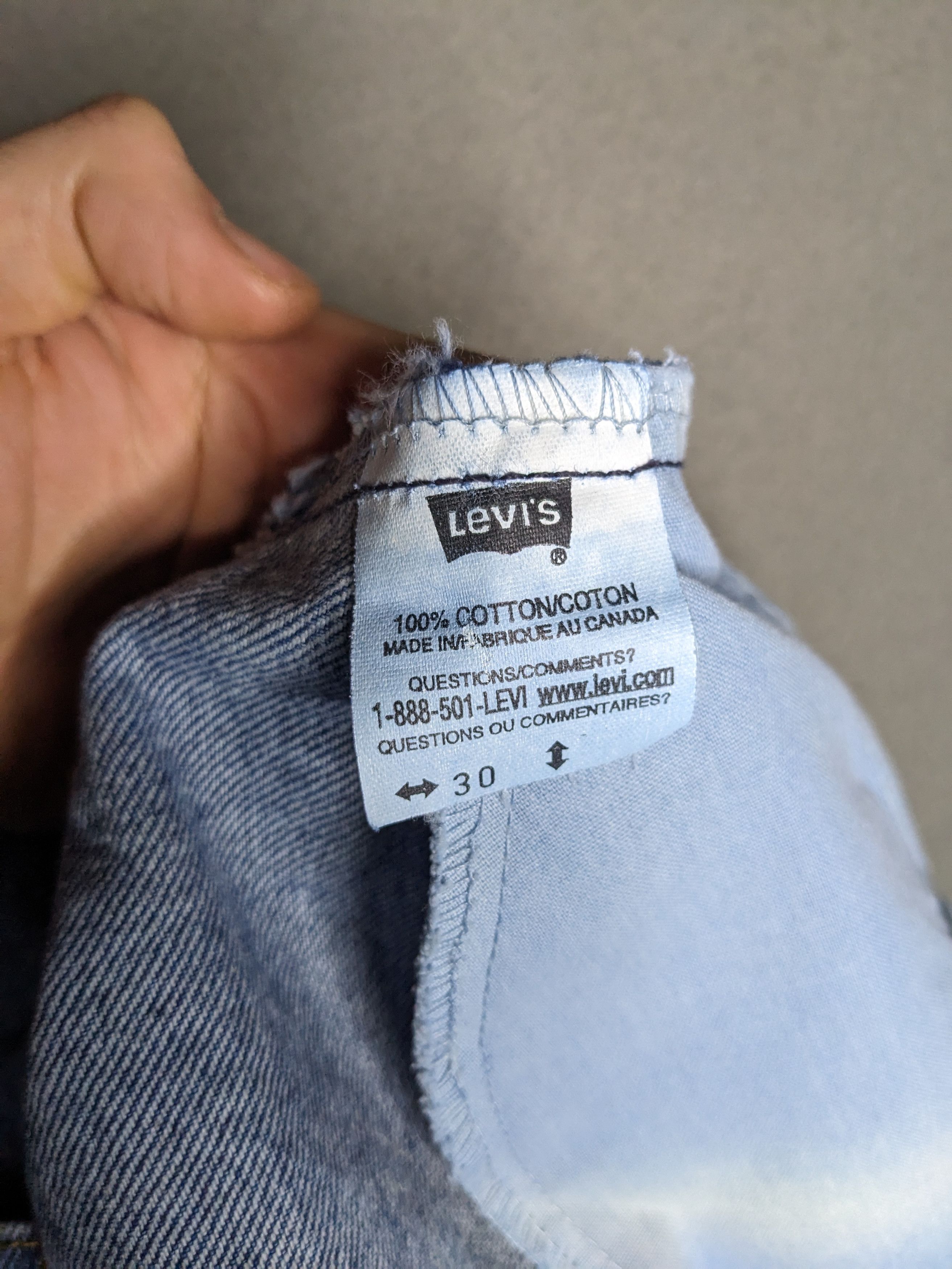 Levi's VINTAGE 90s Levis 550 Orange Tab Jeans High Rise Denim Size 29" - 9 Thumbnail
