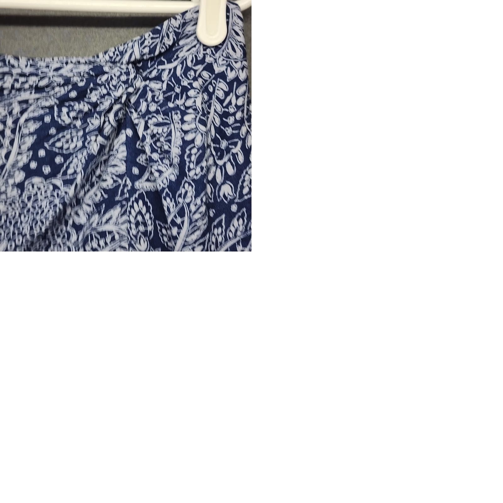 Madewell Madewell Skirt Womens 4 Midi Floral Blue Zip Up Knee Length Side Slit Casual Size 27" / US 4 / IT 40 - 9 Thumbnail