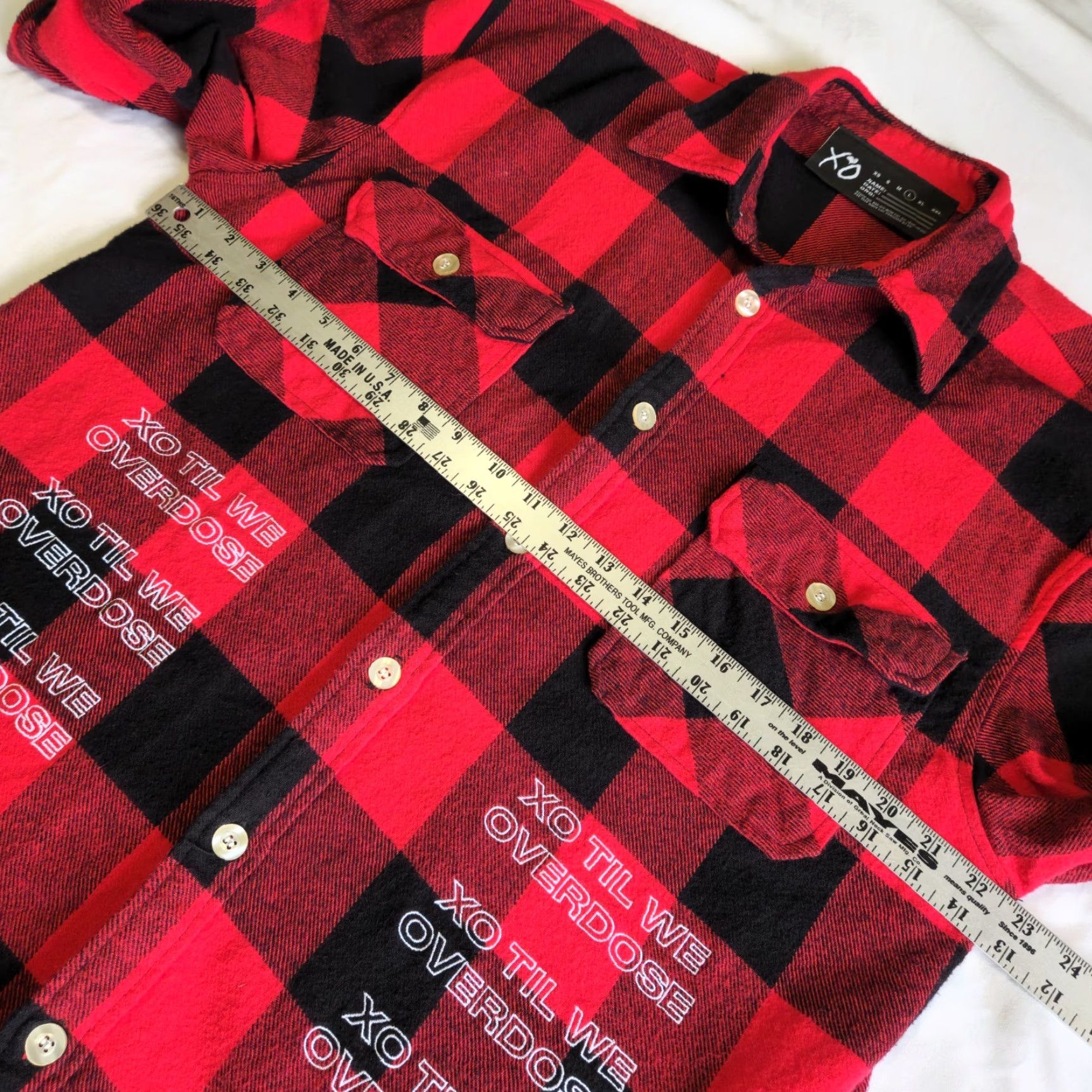 Vintage VINTAGE The Weeknd XO Till We Overdose Rare Hip Hop Merch Flannel Shirt L Red Black Cotton Polyester Button-Up Men XS-XL Size US L / EU 52-54 / 3 - 7 Thumbnail