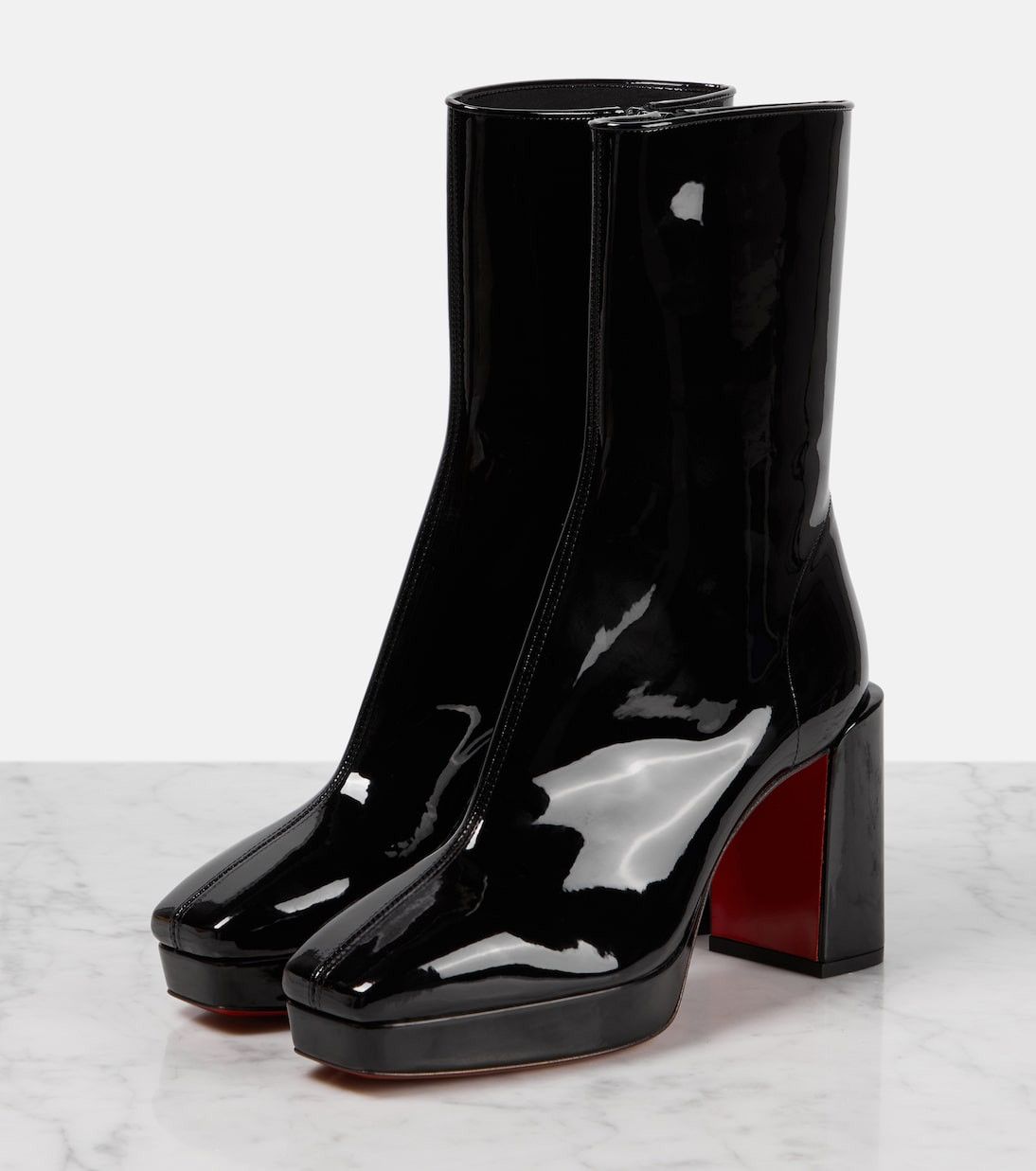 Alleo 90 Patent Leather Ankle Boots