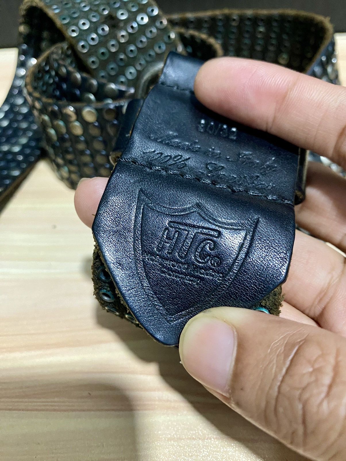 Hollywood Trading Company HTC Hollywood Studded Belt inspired BB Simon Size 40 - 8 Thumbnail