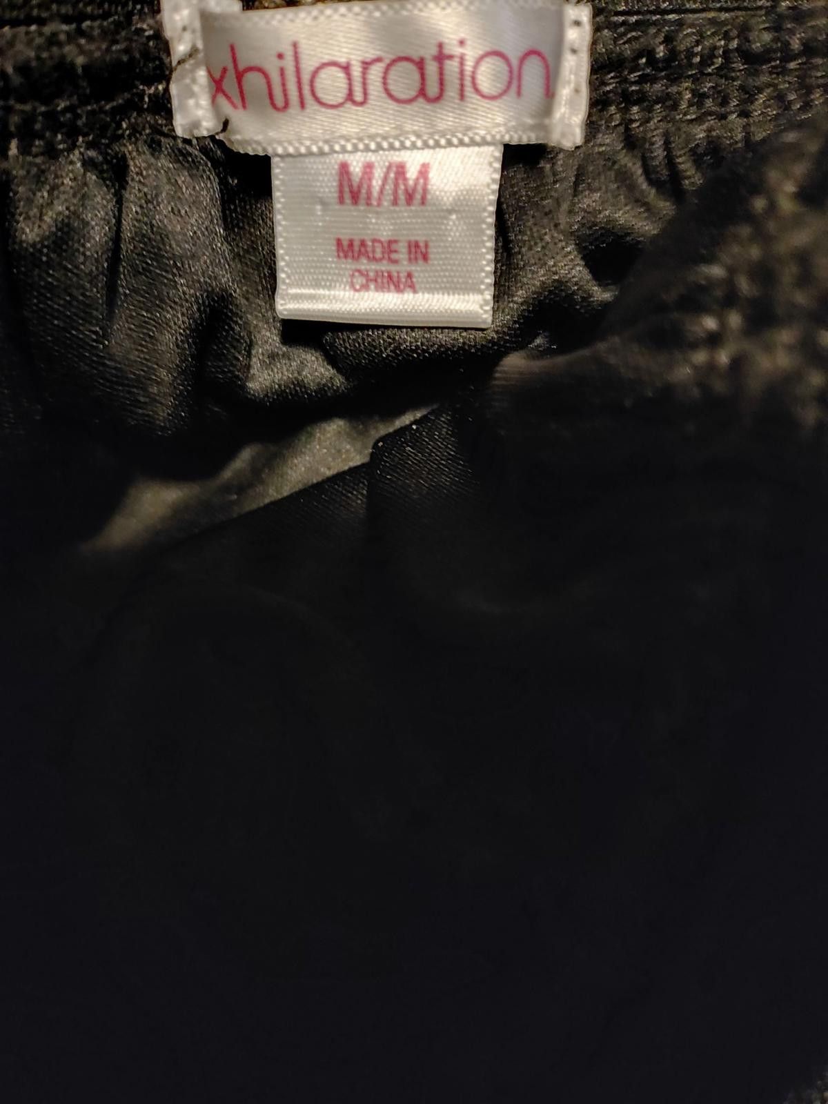 Other Exhilaration Black Midi Tulle Skirt with Gold Waistband Size 32" / US 10 / IT 46 - 7 Thumbnail