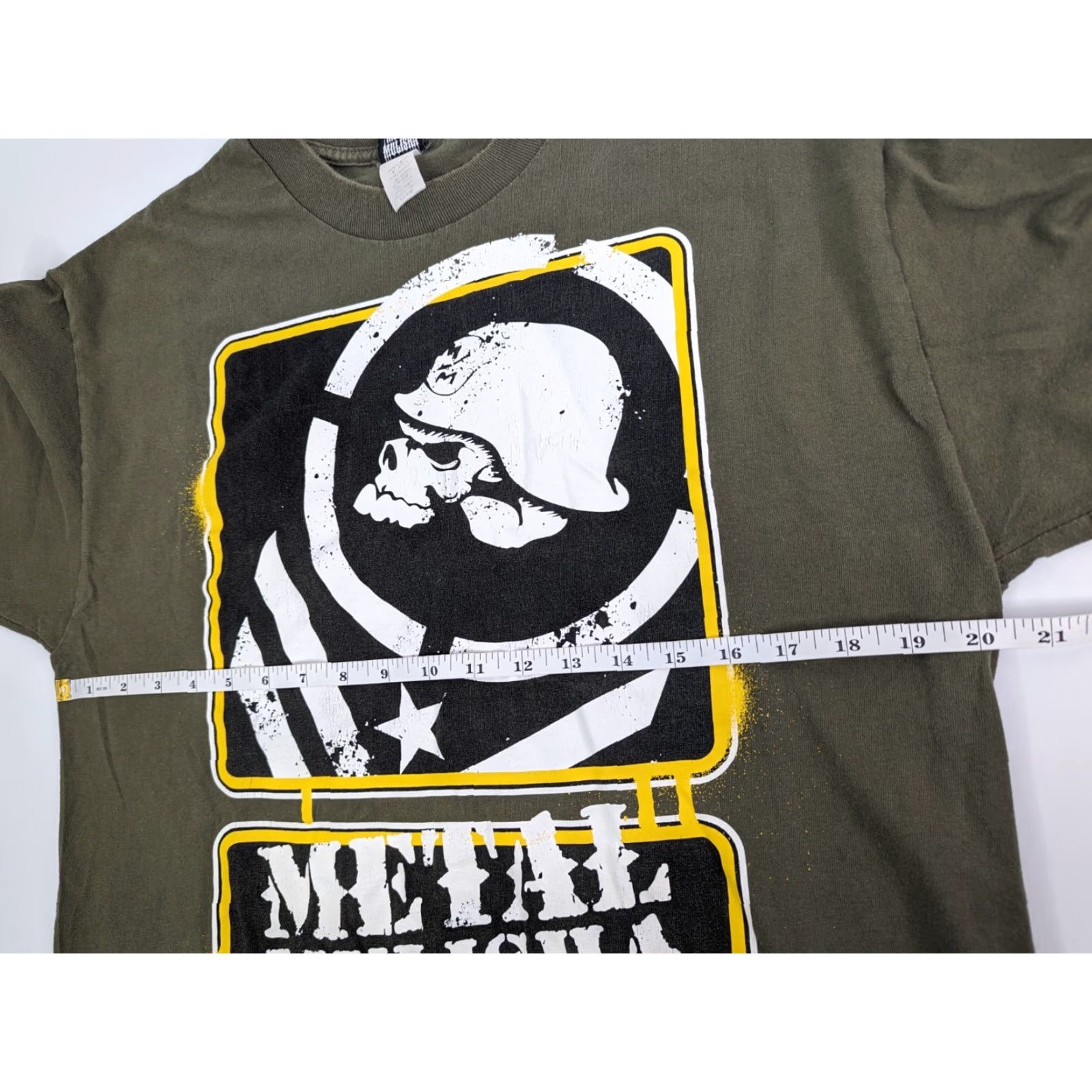 Metal Mulisha VINTAGE Metal Mulisha Army Green Skull T-Shirt Mens L Green Logo 90s? (Note: Need to only use words from original title and follow structure) Size US L / EU 52-54 / 3 - 5 Thumbnail