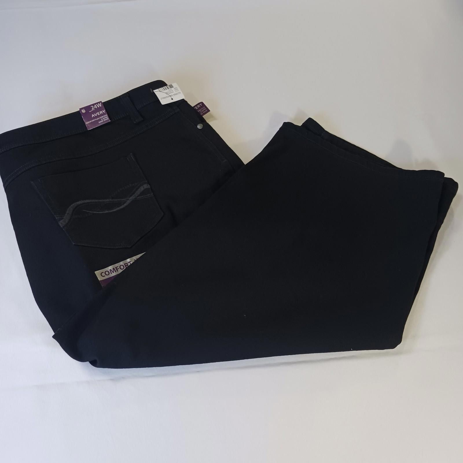 Other Gloria Vanderbilt LCF23235R AVERY Womens Black Shorts Sz 24W Size 42" / US 20 - 2 Thumbnail