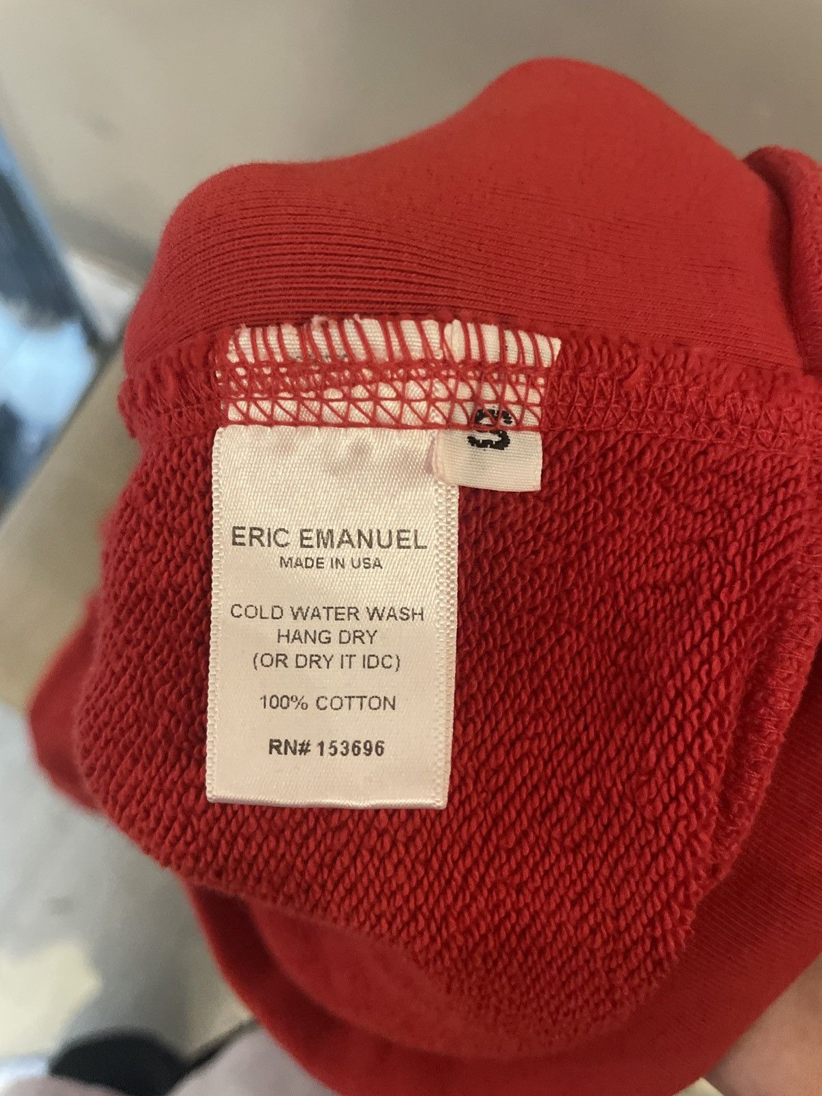 Eric Emanuel Eric Emanuel Red/Yellow Hoodie S Size US S / EU 44-46 / 1 - 4 Thumbnail