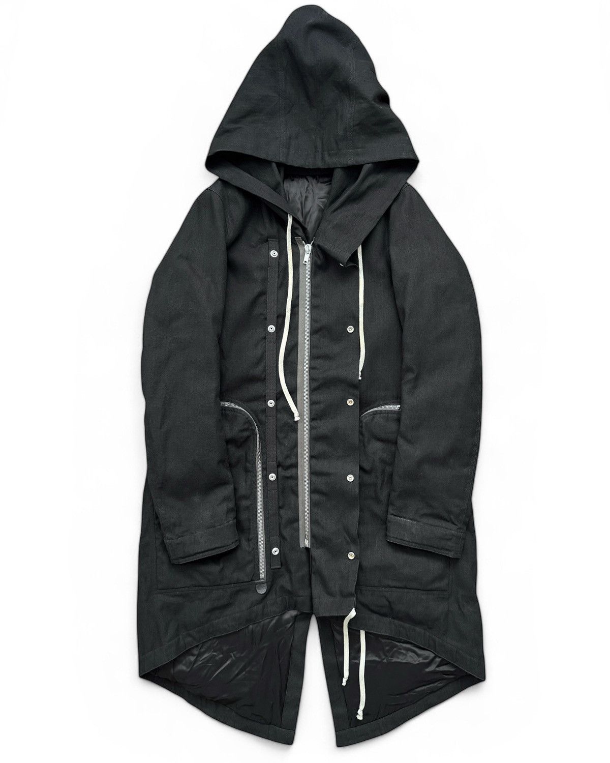 【関税込】Rick Owens フィッシュテールパーカージャケット 大人気! RICK OWENS DRKSHDW フィッシュテールパーカー ナイロン