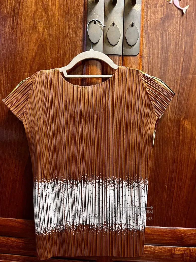 Issey Miyake Issey Miyake Fruit Print Crew Neck Short Sleeve Top Size XL / US 12-14 / IT 48-50 - 2 Thumbnail