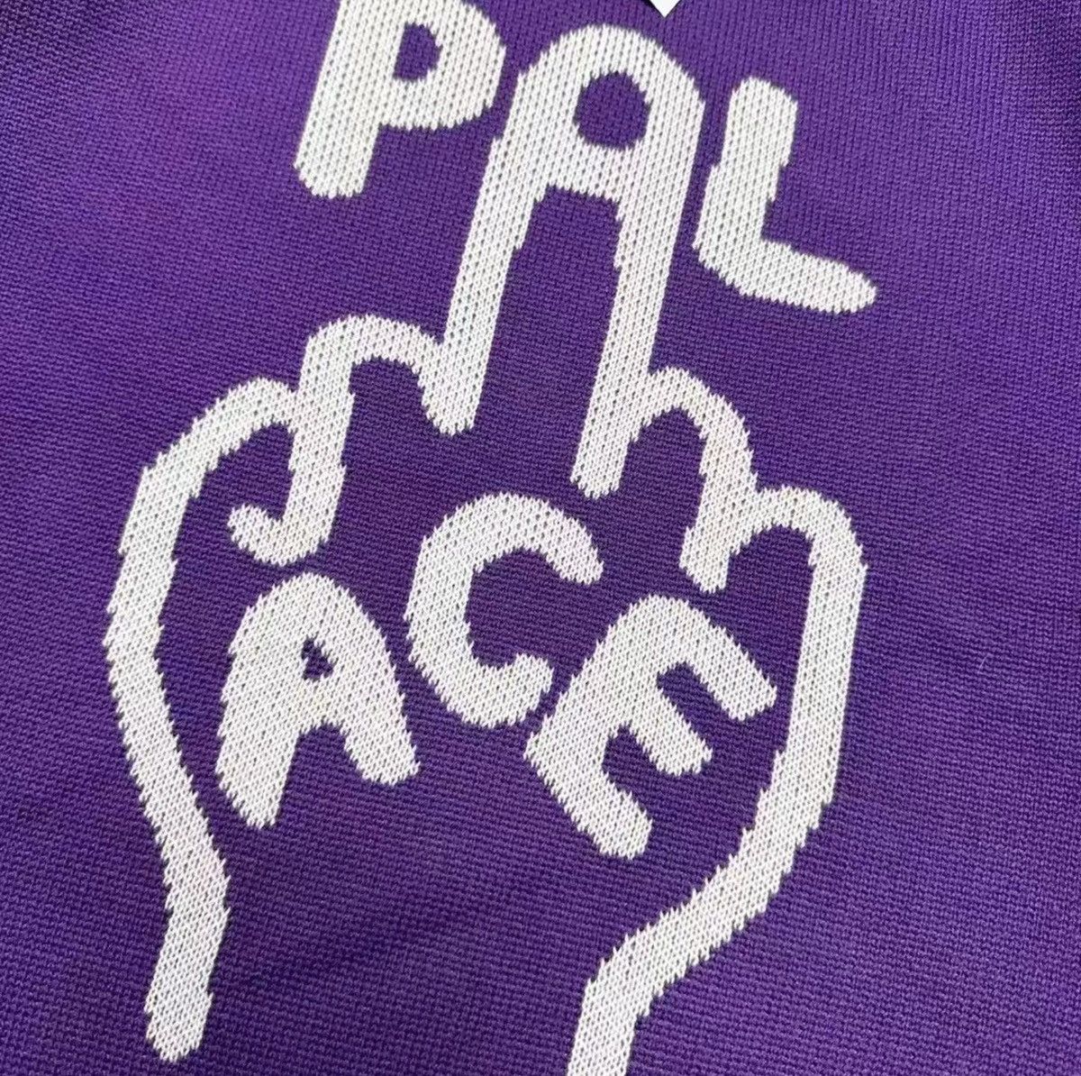 Palace PALACE Middle Finger Wool Crewneck Sweater Size US L / EU 52-54 / 3 - 3 Thumbnail