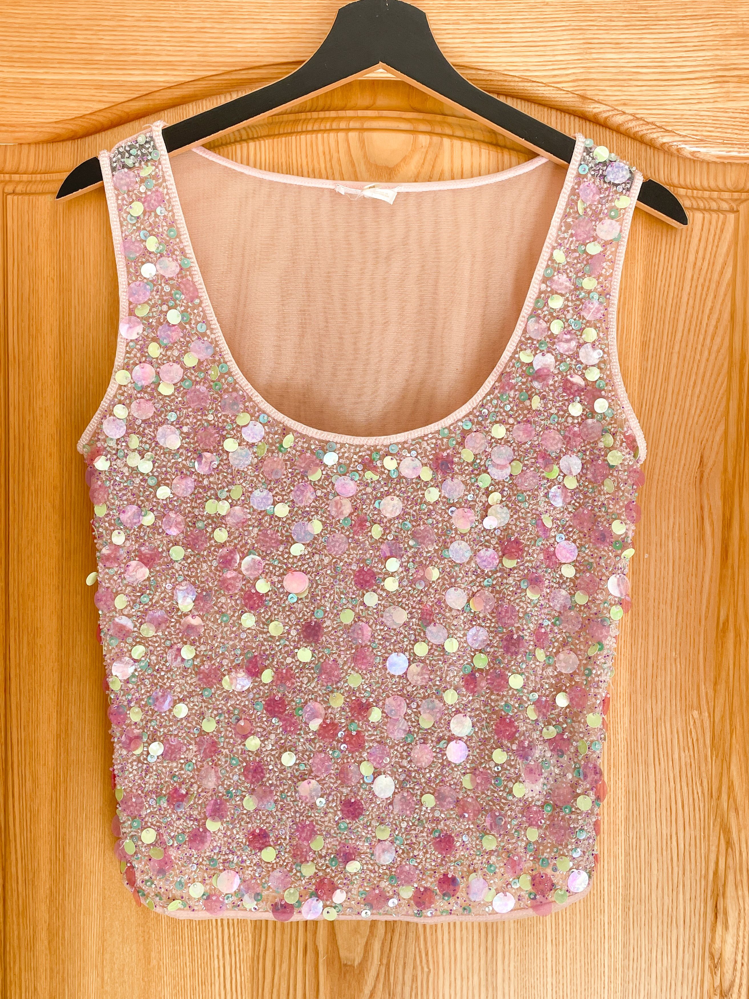 Escada pink sequin top Size M / US 6-8 / IT 42-44 - 7 Thumbnail