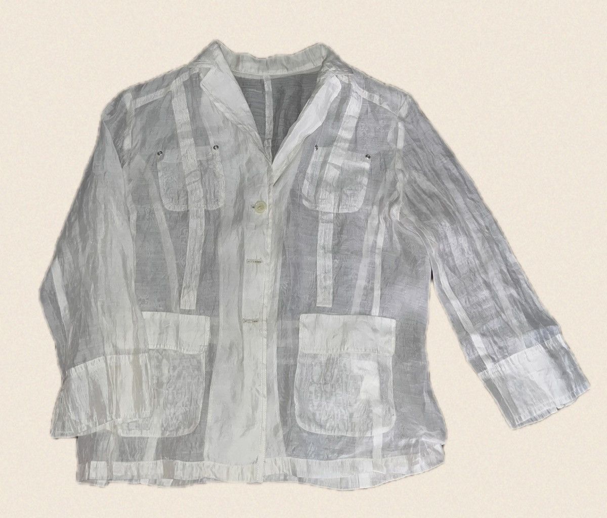 Japanese Brand × Vintage Milky transparent jacket Size S / US 4 / IT 40 - 8 Thumbnail