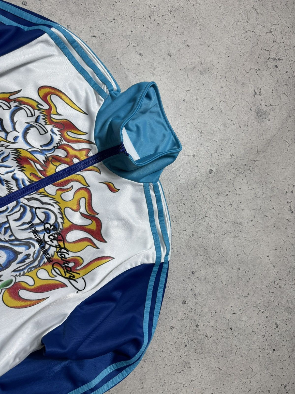 Ed Hardy Ed Hardy by Christian Audigier Big Logo Olympic Track Jacket Size US M / EU 48-50 / 2 - 5 Thumbnail