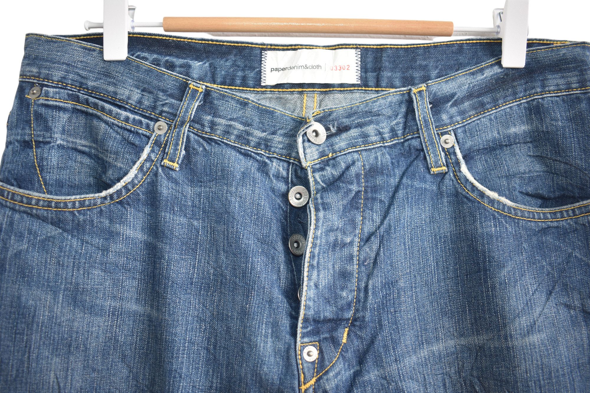 If Six Was Nine × Paper Denim & Cloth Wide Leg 🔥 Paper Denim & Cloth Distressed Jeans W32 Size US 32 / EU 48 - 5 Thumbnail