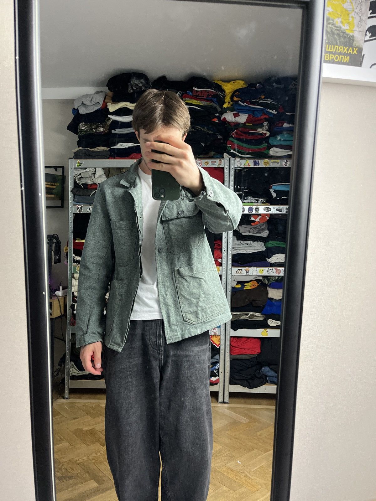 Vintage 90’s 80’s Sanfor Work Jacket Distressed Rare