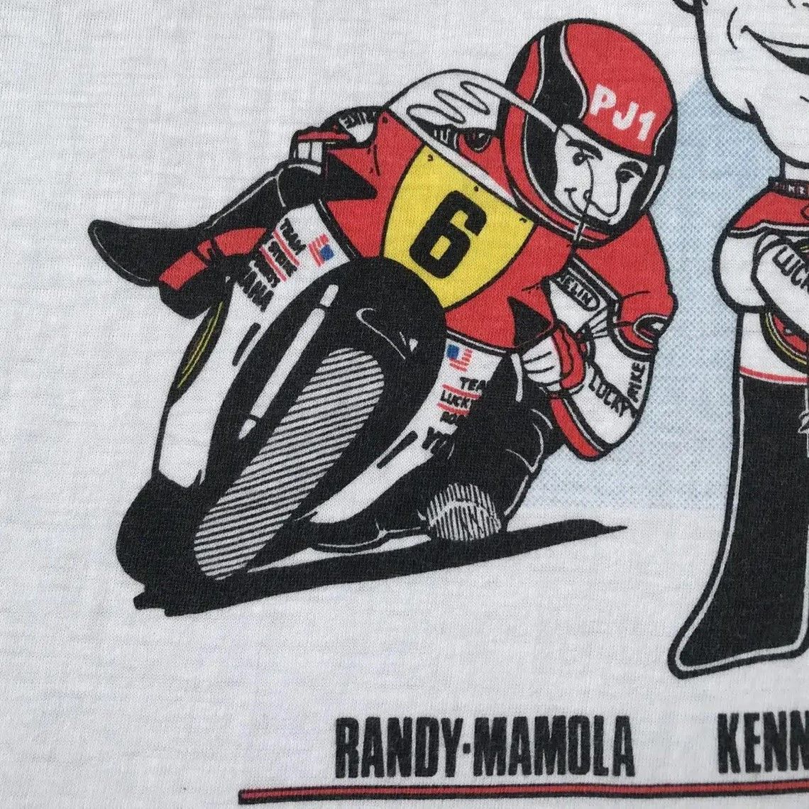 Vintage Vintage Yamaha Team Lucky Strike Roberts Racing Tee Made JPN Size US M / EU 48-50 / 2 - 6 Thumbnail