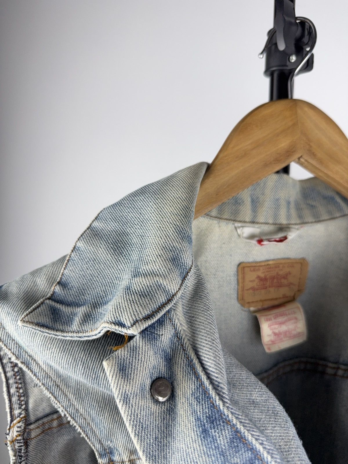 Levi's Vintage Clothing Vintage 80s Archive Retro Levi’s Denim Vest Made in France Size M / US 6-8 / IT 42-44 - 16 Thumbnail