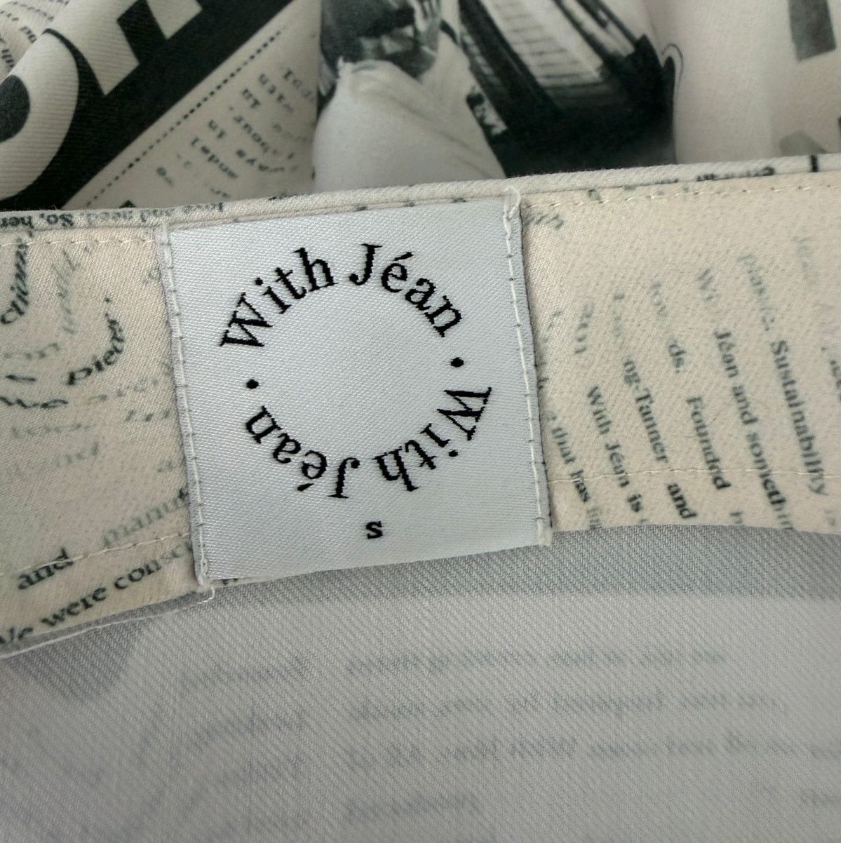 Other With Jéan Ivory Newspaper Print Safety Pin Mini Skirt Size 26" / US 2 / IT 38 - 7 Thumbnail
