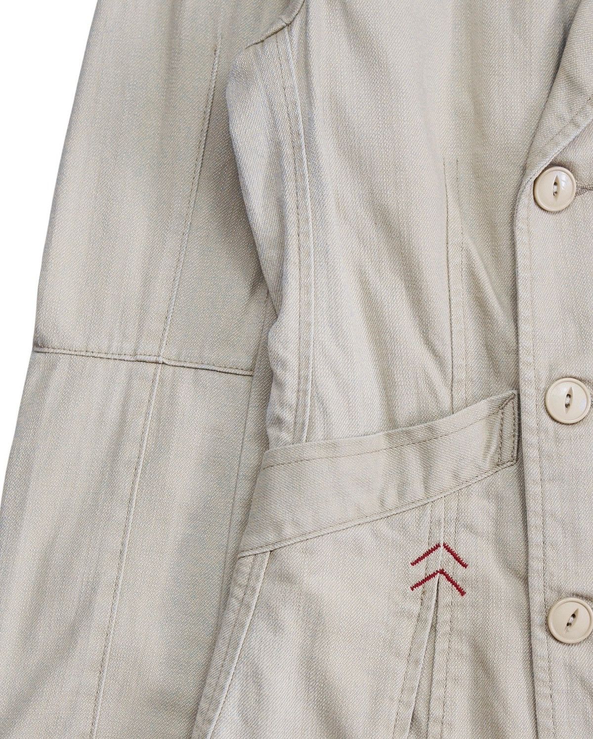 CLOSED × Marithe + Francois Girbaud 2000S MARITHÉ FRANÇOIS GIRBAUD BEIGE PEACOAT JACKET Size M / US 6-8 / IT 42-44 - 4 Thumbnail