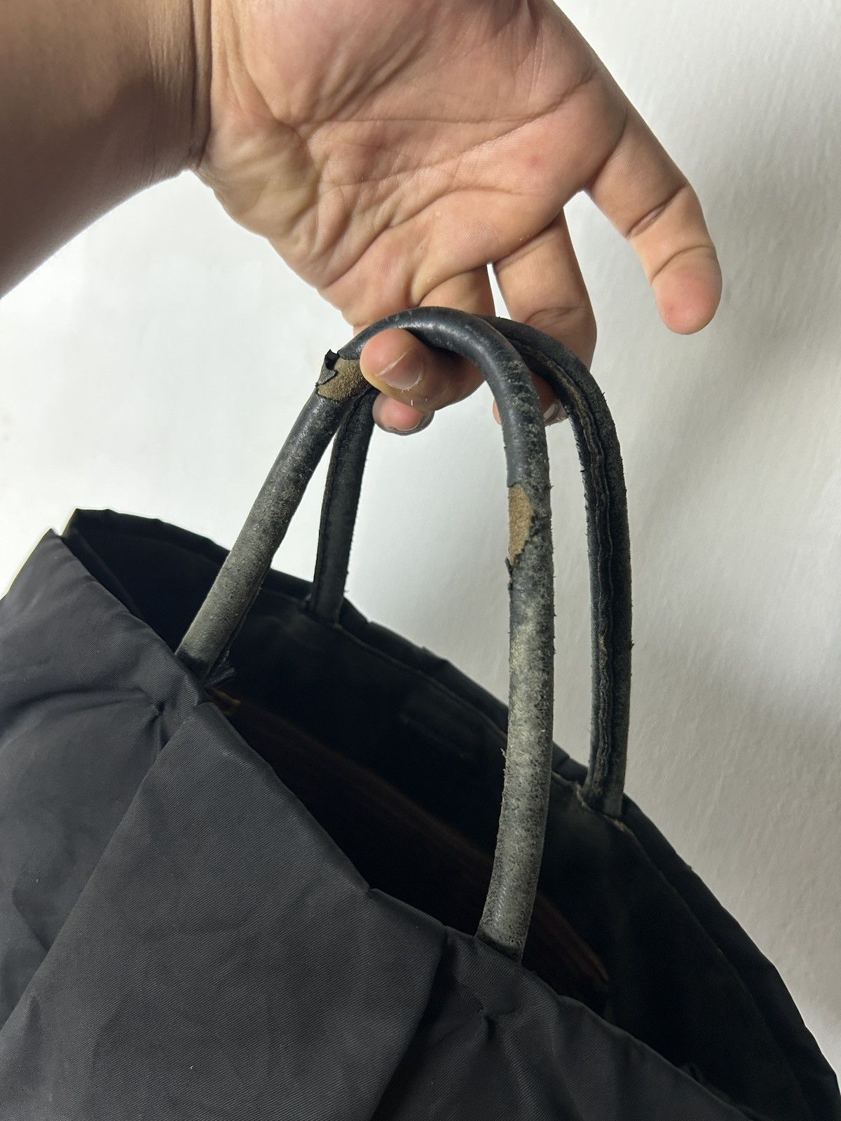 Prada Vintage Prada black ribbon tote bag Size ONE SIZE - 4 Thumbnail