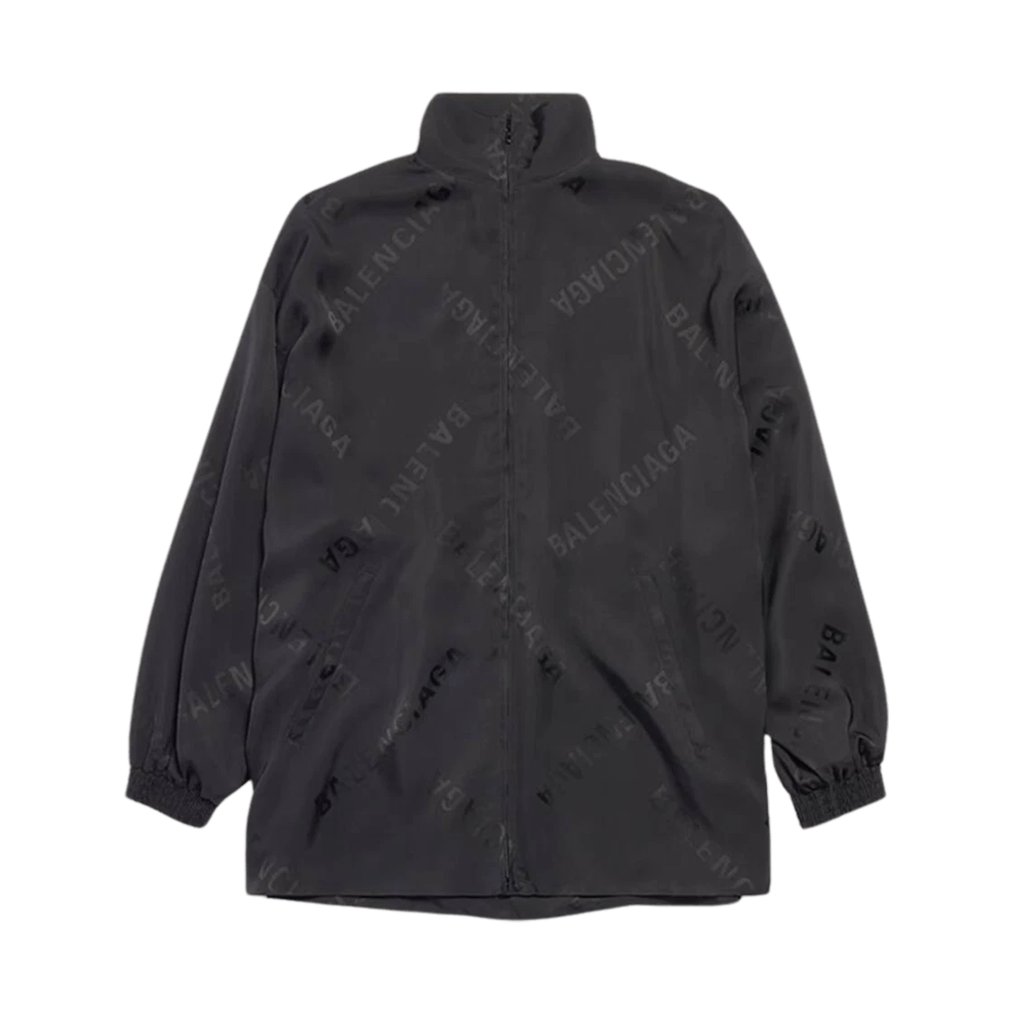 Balenciaga o1s1wg110126 Bal Diagonal Allover Fluid Tracksuit Jacket Size M / US 6-8 / IT 42-44 - 1 Thumbnail