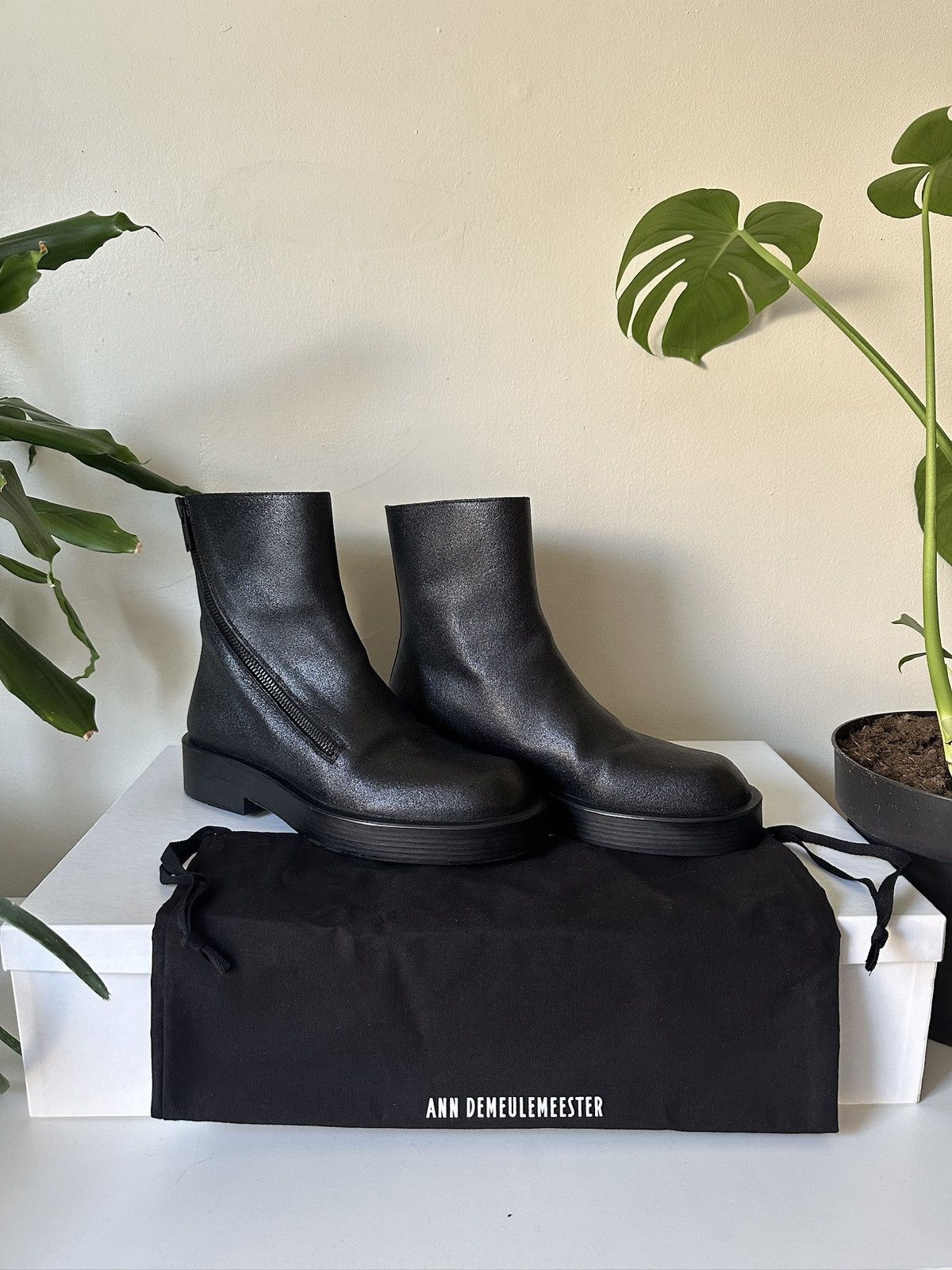 Pre-owned Ann Demeulemeester Ernest Leather Boots