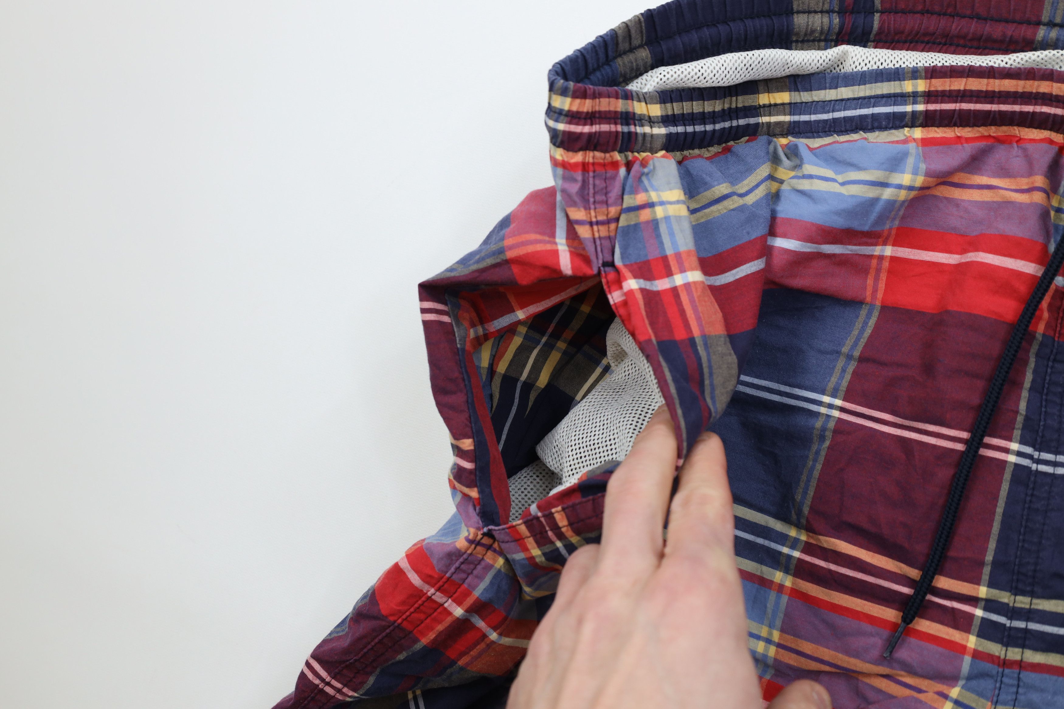 Nautica Vintage 90s Nautica Sailing Lined Above Knee Shorts Plaid Size US 34 / EU 50 - 6 Thumbnail