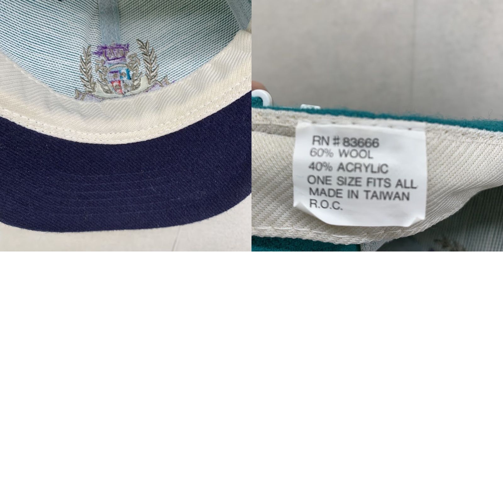 Vintage VINTAGE Fiesta Texas Cap San Antonio Theme Park Snapback Teal Wool Embroidered Logo 90s Classic Unisex Adults Adjustable Size US M / EU 48-50 / 2 - 9 Thumbnail