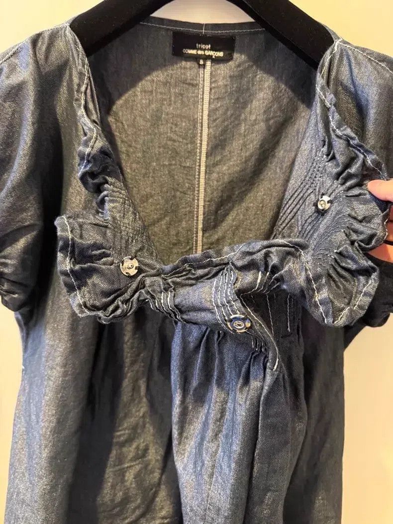 Comme des Garcons Comme Des Garcons Cotton and Linen Blend Short Sleeve Dres Size S / US 4 / IT 40 - 6 Thumbnail