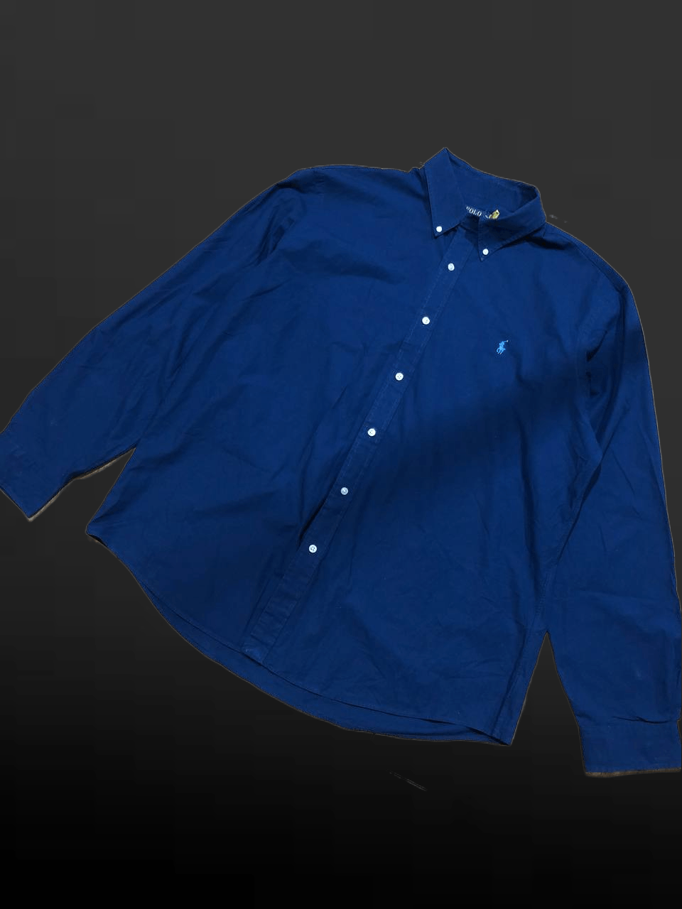 Polo Ralph Lauren Vintage Blue Shirt Custom Fit Polo Ralph Lauren Size US XXL / EU 58 / 5 - 1 Thumbnail