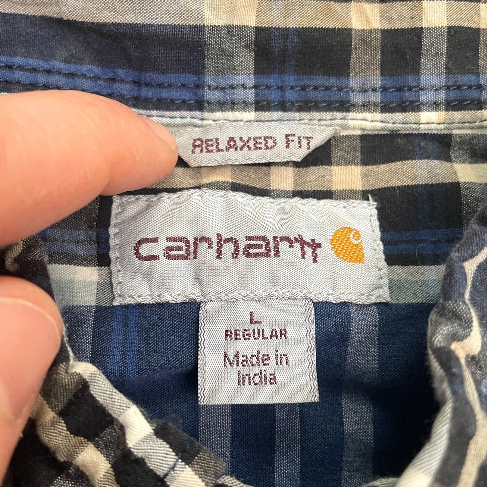 Carhartt Carhartt Relaxed Shirt Mens Large Multi Plaid Short Sleeve Casual Cotton Outdoor Size US L / EU 52-54 / 3 - 4 Thumbnail