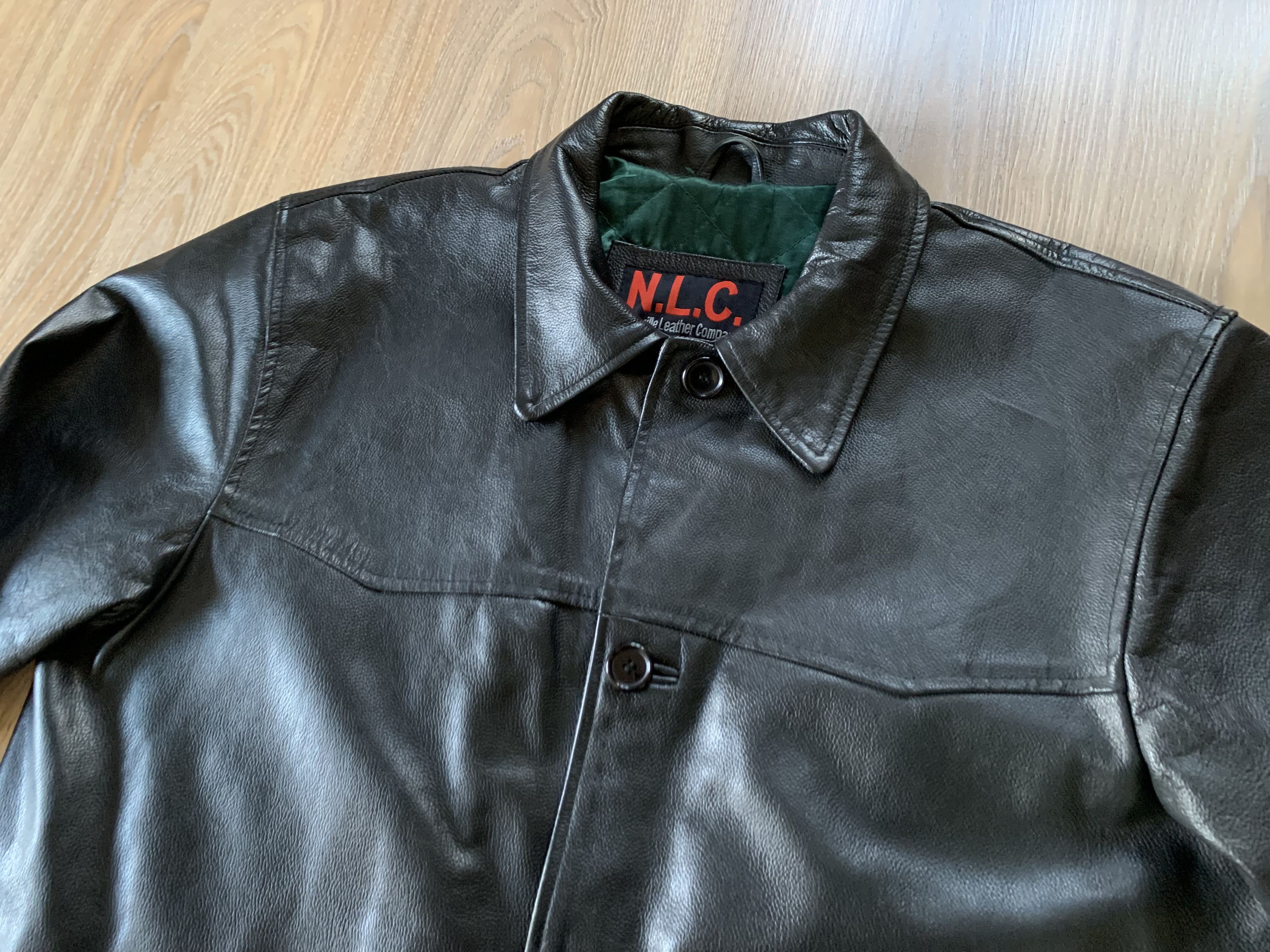 Genuine Leather × Vintage NLC Vintage Leather Pocket Jacket Size US M / EU 48-50 / 2 - 5 Thumbnail