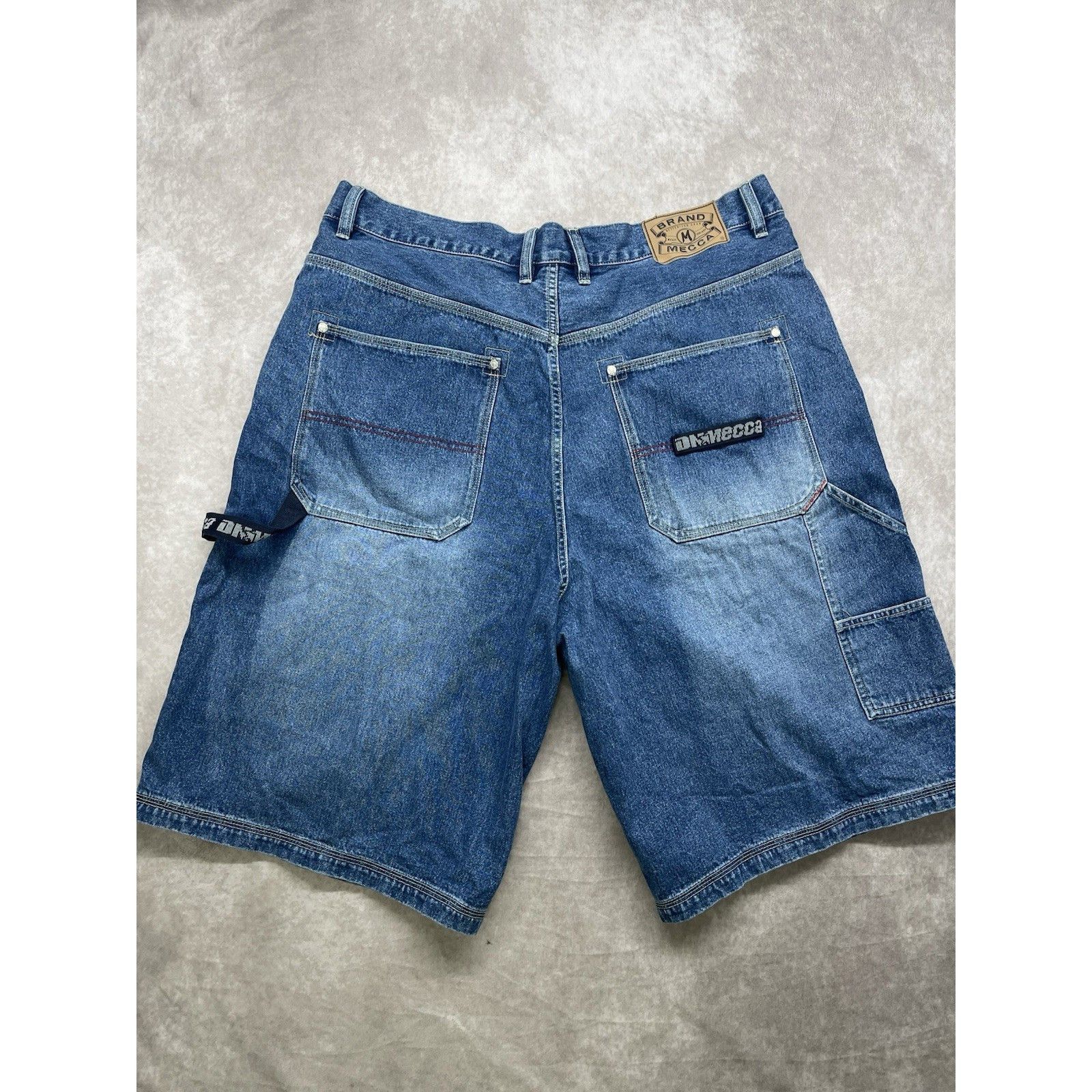 Mecca VTG Mecca USA Denim Shorts Jorts 42 Y2K 90s Baggy Carpenter Size US 42 / EU 58 - 1 Thumbnail