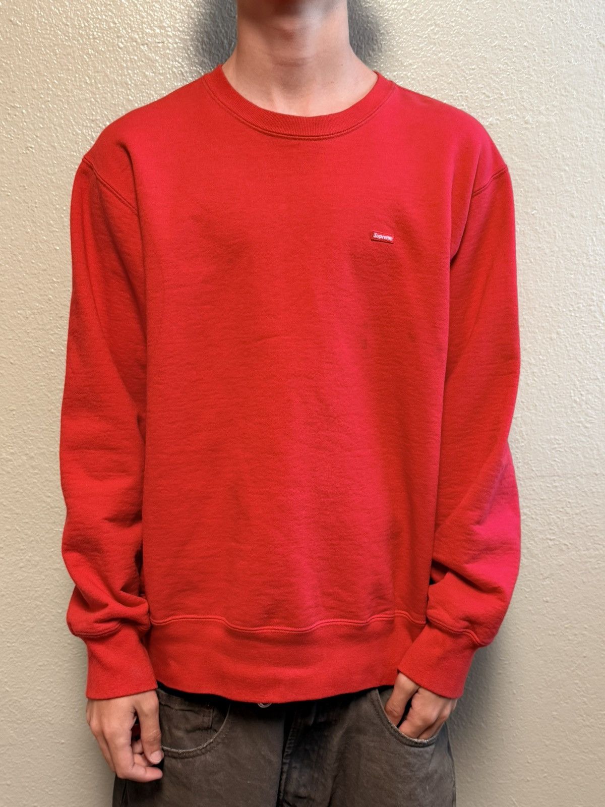 Supreme Supreme small box logo Crewneck Size US L / EU 52-54 / 3 - 1 Thumbnail