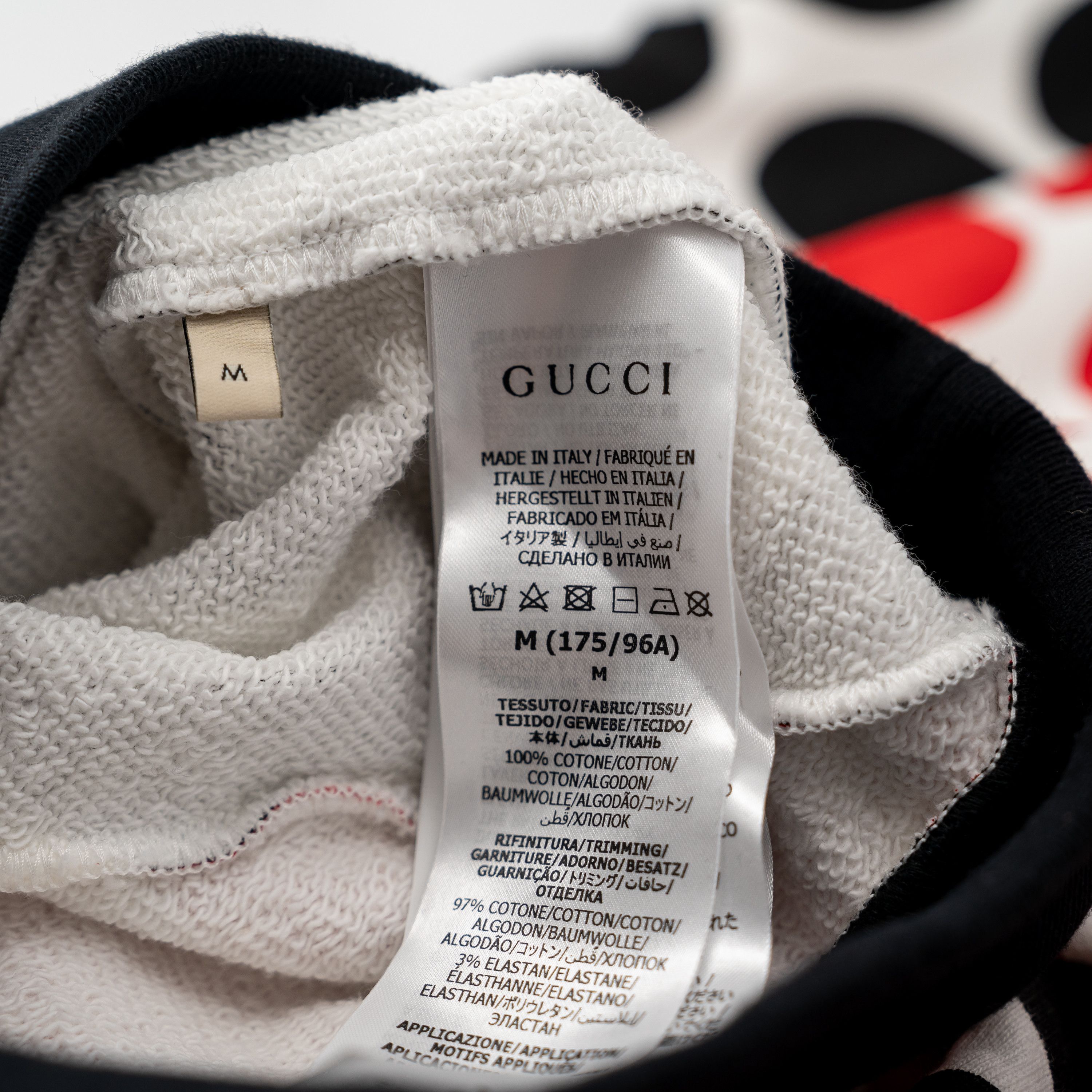Gucci M - Gucci Cosmogonie Hoodie Sequins Polka Dot Red Black Size US M / EU 48-50 / 2 - 7 Thumbnail